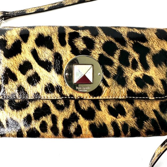 KATE SPADE | Leopard Cheetah Animal Print Crossbody | Gold Black | L141 - Picture 5 of 16